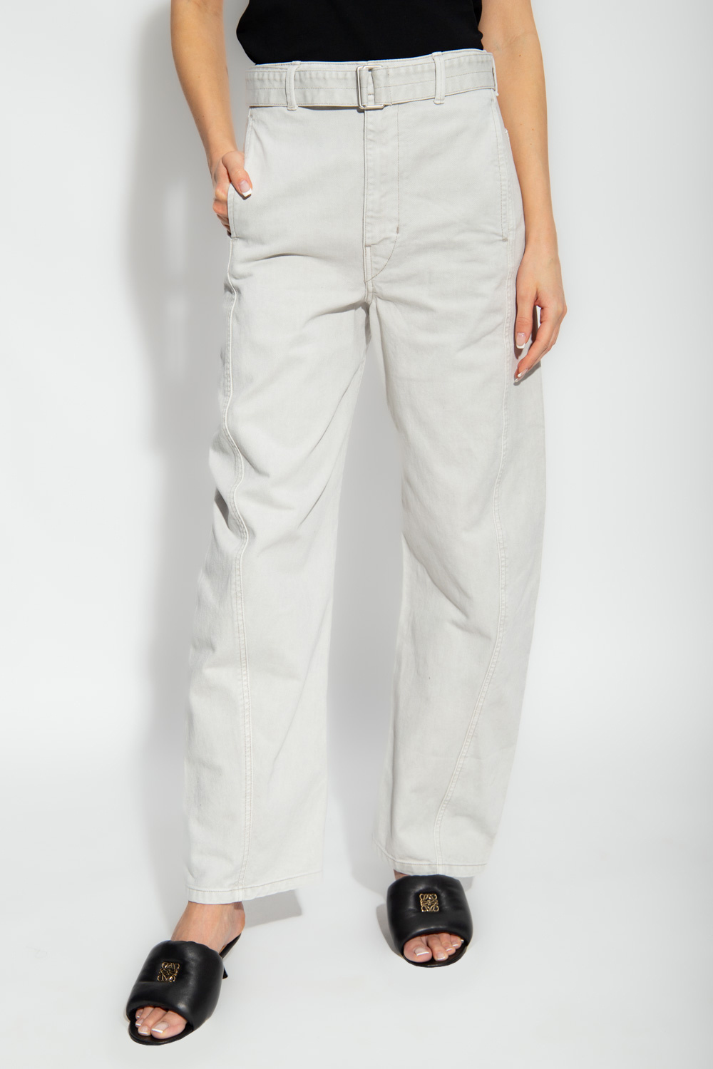 パンツ LEMAIRE Woman Pants White PA1181LF1365 WH014 LEMAIRE: Pants woman - White | Lemaire pants PA1181LF1365